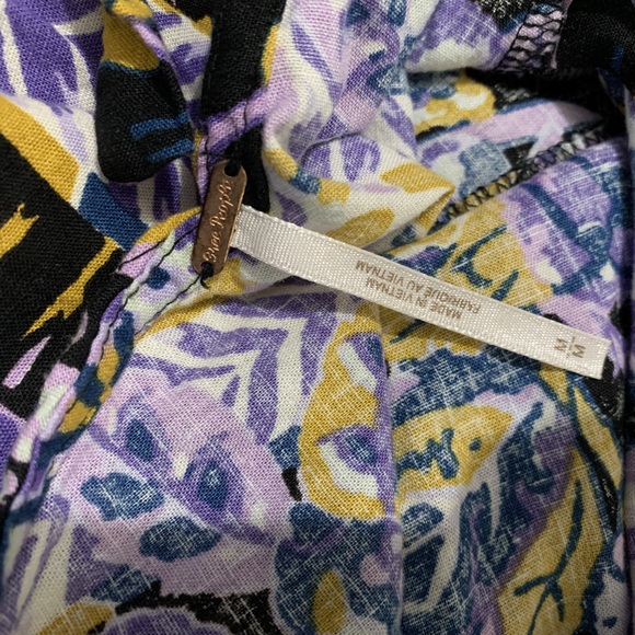 Free People Floral Tunic Black Size Medium - Picture 10 of 10